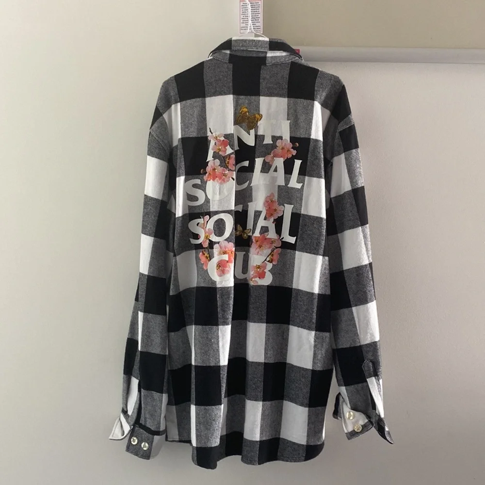 anti social social club flannel - Picture 2 of 4